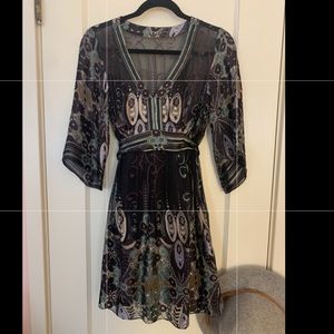 Eci New York Silk blend dress